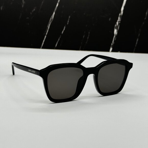 NEW SAINT LAURENT SL457 001 BLACK GEOMETRIC SUNGLASSES SAINT LAURENT SL 457 001 main image 7